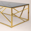 Журнальный стол 120х60 Арт Деко стекло Stool Group ECT-015-TG-SK