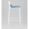 Стул барный Louran с подушкой белый Stool Group D-012H-75 white