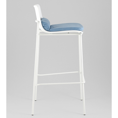 Стул барный Louran с подушкой белый Stool Group D-012H-75 white