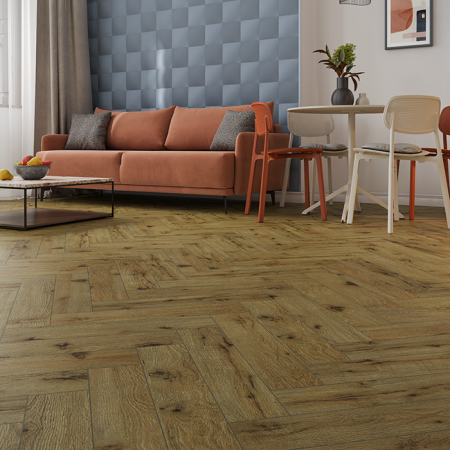 Ламинат Дуб Скай Herringbone Elegant Norland LF303-14
