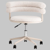Стул офисный Ponty светло-серый серые ножки Stool Group Bebe Office Chair OTE-CL 113 beig.l