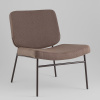 Кресло Эбигейл велюр коричневый каркас серо-коричневый Stool Group LV-120-E33-8019