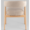 Комплект стульев Zubo бежевый с деревянными ножками (2 шт) Stool Group DM4729-1 OTE-Q-120 FLAXEN X2