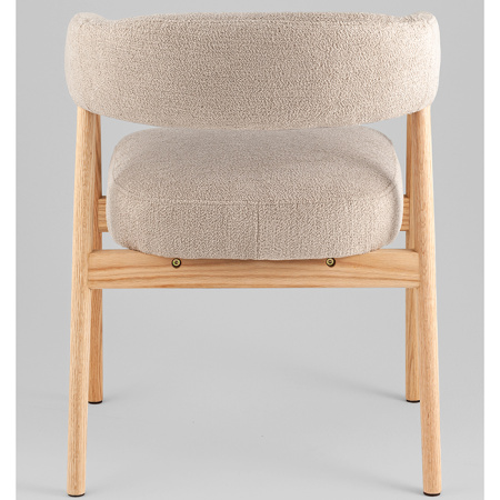 Комплект стульев Zubo бежевый с деревянными ножками (2 шт) Stool Group DM4729-1 OTE-Q-120 FLAXEN X2