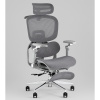 Кресло офисное TopChairs Prodigy с оттоманкой серый Stool Group D-566-1 grey