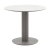 Стол круглый Терралино D90 керамика белый основание латте Stool Group SO 298-86410