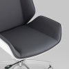 Кресло офисное TopChairs Crown серо-голубой/белый Stool Group A312-A 8386-16 white back