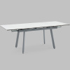 Стол Тайл 140-200х85 см керамика Snow white подстолье серый Stool Group AV 2126-1400/800-170105-7004