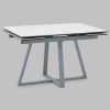 Стол Керас 120-1 D80 см керамика Snow white подстолье серый Stool Group AV 2127-1200/800-170105-7004