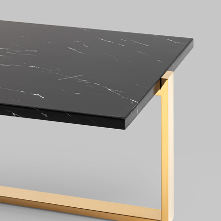 Журнальный столик Тоби 109х66 чёрный мрамор Stool Group ECT-5004-TG