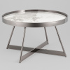 Журнальный столик Гера D80 белая керамика Stool Group ECT-280-GM
