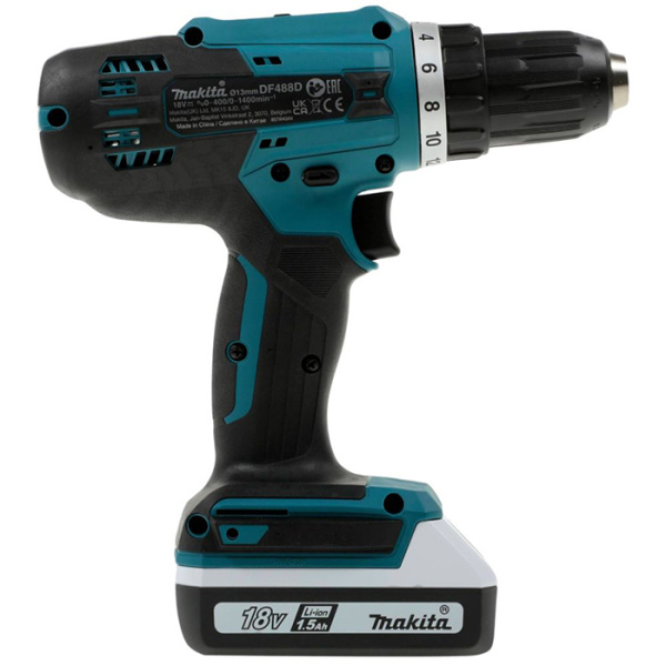 Дрель-шуруповерт аккумуляторная Makita DF488D002