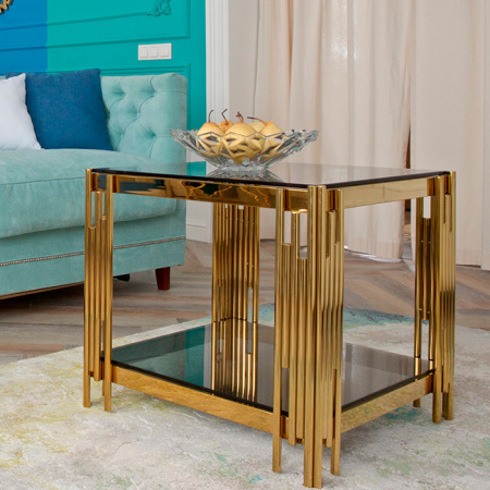 Журнальный столик D55 Гэтсби стекло Stool Group EET-027-TG-1