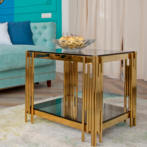 Журнальный столик D55 Гэтсби стекло Stool Group EET-027-TG-1