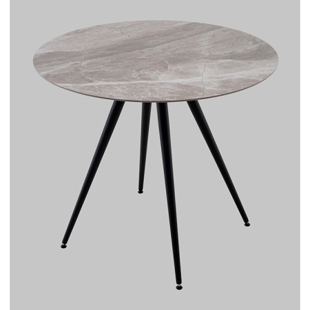 Стол Ники круглый керамика Italian light grey D90 Stool Group vd-niki-ilg-900