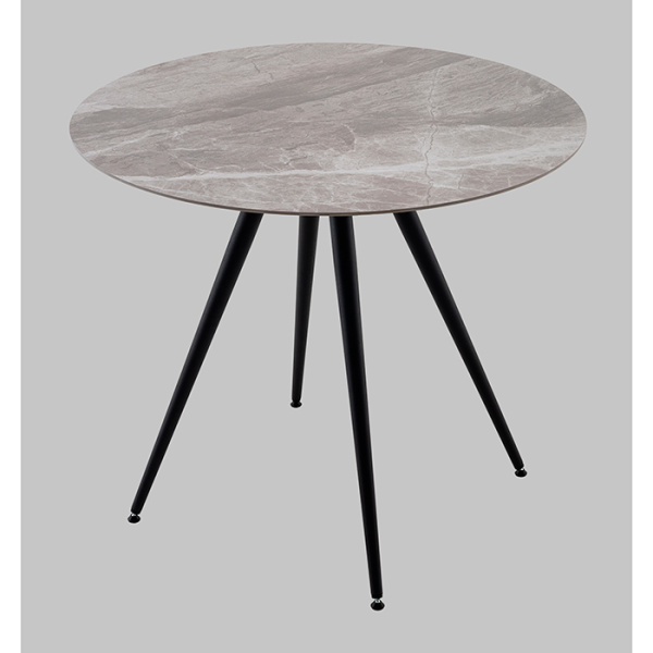 Стол Ники круглый керамика Italian light grey D90 Stool Group vd-niki-ilg-900