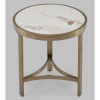 Журнальный столик Адриана D50 светлая керамика Stool Group EET-223-BRCG-BDFL