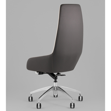 Кресло офисное TopChairs Soulo бежевый/серый Stool Group A308 8371-12/1