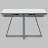 Стол Керас 120-1 D80 см керамика Snow white подстолье серый Stool Group AV 2127-1200/800-170105-7004
