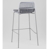 Стул барный Louran с подушкой серый Stool Group D-012H-75 grey