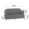 Диван Кэнди букле капучино Stool Group vd-dv-candy-cm20