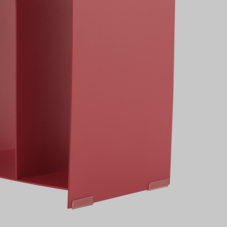 Журнальный столик Arwel металл бордовый Stool Group MT-140 DB-032