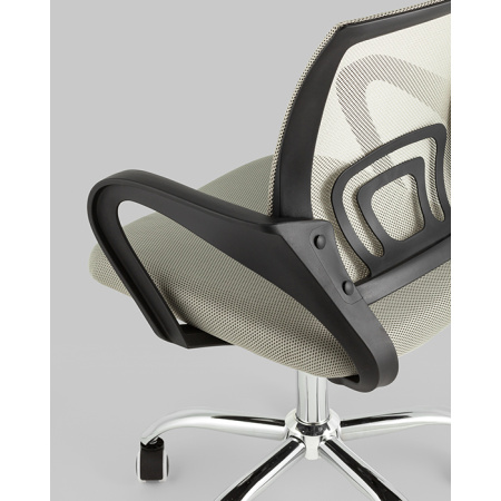 Кресло офисное TopChairs Simple New серый Stool Group WH-805 grey