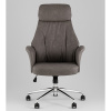 Кресло офисное TopChairs Neoma серый экокожа Stool Group YF-0515 FH-62 grey retro