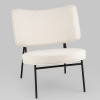 Кресло District Lounge букле белый Stool Group LV-101-S000-01