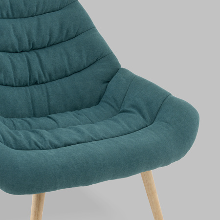 Кресло Олби Страйпс тёмно-бирюзовый Stool Group QH-2805K 263-8 green