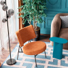 Журнальный столик Yvaine металл синий Stool Group MT-104-1 DB-012