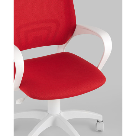 Кресло офисное TopChairs красный Stool Group ST-BASIC-W/26-22