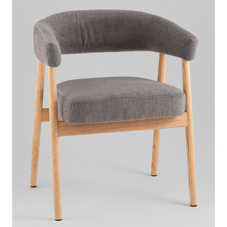 Стул Zubo с деревянными ножками темно-серый Stool Group DM4729-1 OTE-Q-456 D.GREY