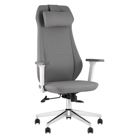 Кресло офисное TopChairs Trophey серый Stool Group DD-001-CH grey