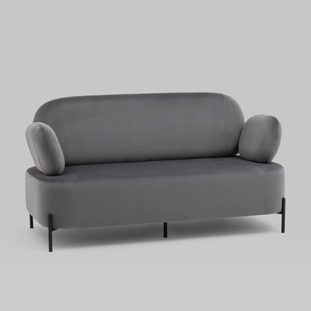 Диван Кэнди велюр серый Stool Group vd-dv-candy-b27