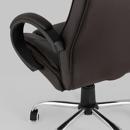 Кресло офисное TopChairs Atlant New коричневый Stool Group D-430 brown