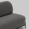 Диван Стоун букле тёмно-серый Stool Group vd-dv-stone-tr-dg