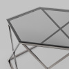 Журнальный столик Круз 93х80 стекло Stool Group ECT-187-GM