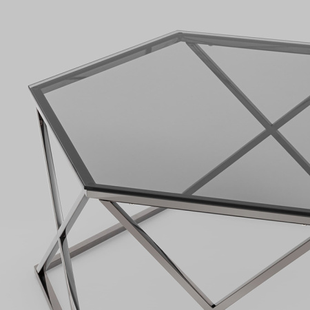 Журнальный столик Круз 93х80 стекло Stool Group ECT-187-GM