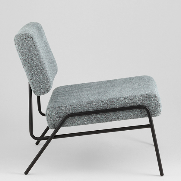 Кресло Теллинг шенилл серо-синий Stool Group LV-116-M77-01