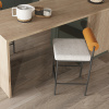 Стул барный Балла бежевый с коричневой экокожей Stool Group FDC9939 sDC6095-4+b270-28