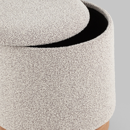 Пуф с ящиком Холли S букле бежевый Stool Group 21B810BCB-M BCB-2
