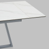 Стол Керас 120-1 D80 см керамика Snow white подстолье серый Stool Group AV 2127-1200/800-170105-7004