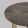 Журнальный столик Кассия D60 темная керамика Stool Group EET-292-BRCGS-brown 5105-9