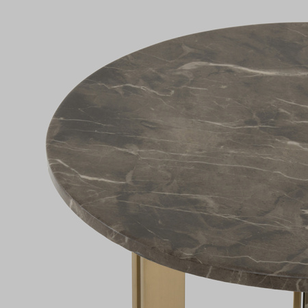 Журнальный столик Кассия D60 темная керамика Stool Group EET-292-BRCGS-brown 5105-9