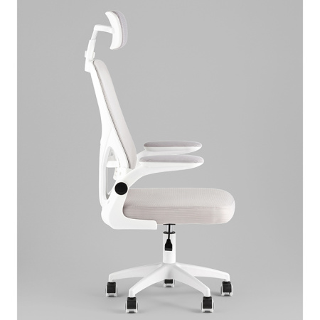 Кресло офисное TopChairs Core серый Stool Group OUE-2504-HR w.pl grey mesh