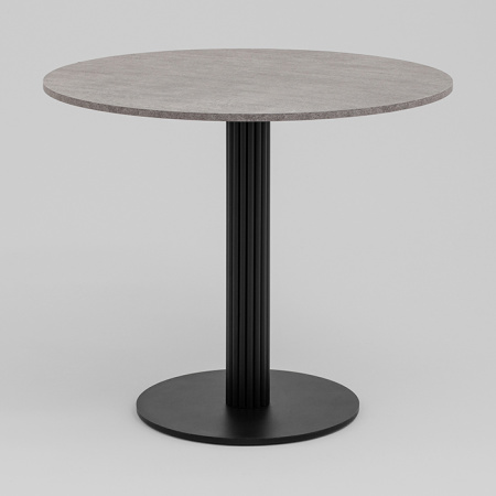 Стол круглый Фризбин D90 Сегни темный основание черное Stool Group AV 1324-900-C317CB-9005