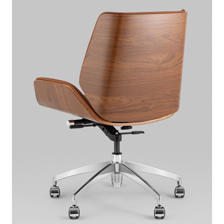 Кресло офисное TopChairs Crown коричневый Stool Group A312-A 8383-14 walnut back