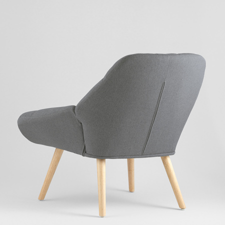 Кресло Олби Квадро серый Stool Group QH-8927K 875-18 grey