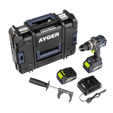 Шуруповерт ударный аккумуляторный Ayger AP20BL4-160